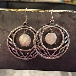 Grace & heart coinage earrings
